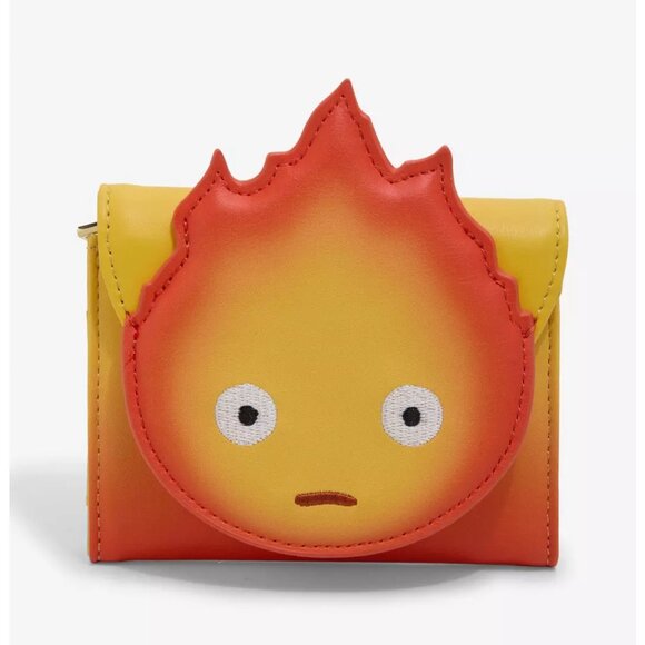 Studio Ghibli Handbags - Studio Ghibli® Howl's Moving Castle Calcifer Small Flap Wallet -NWT